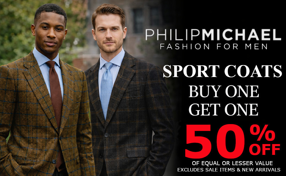 Sport Coats Buy One Get One 50% Off *Exclusions Apply