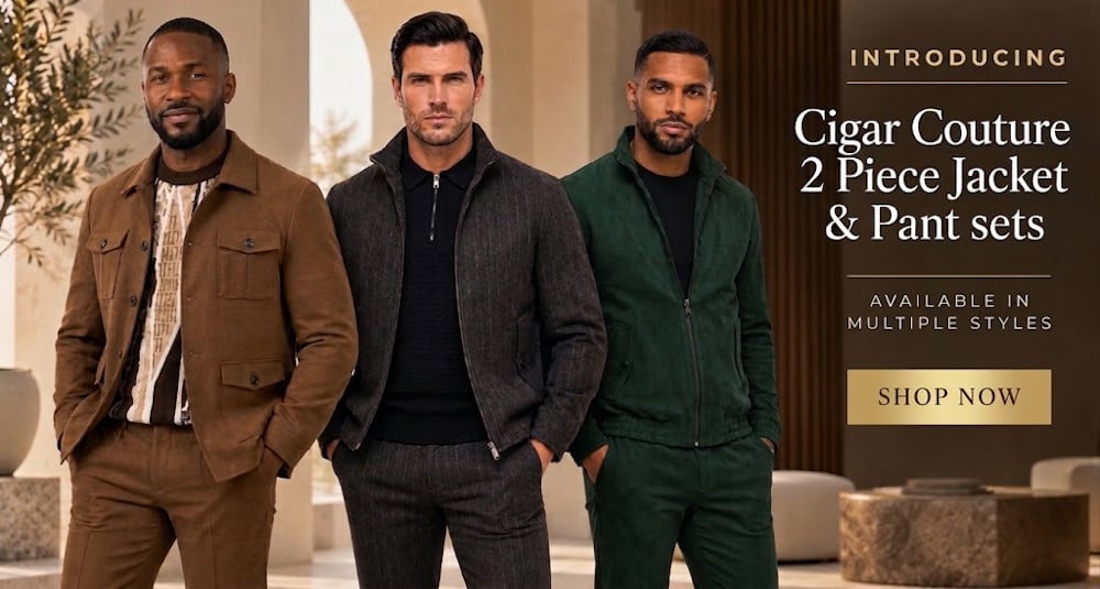Cigar Couture 2 Piece Jacket & Pant Sets Shop Now